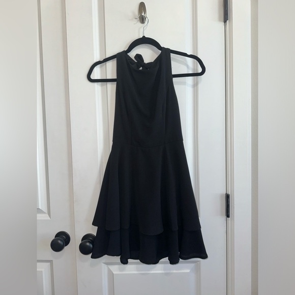 B DARLIN Juniors' Double-Hem A-Line Dress - Picture 6 of 16